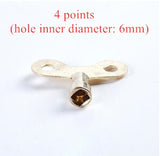 3pcs Brass Faucet Switch Key Square Socket Hole Water Tap Head Adapter