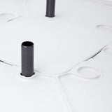 Trail Camping Table, White and Black Outdoor Table