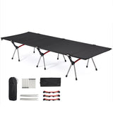 Camping Outdoor Folding Bed Ultra-Light Portable Aluminum Alloy High Low Dual Purpose