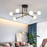 6 Heads LED Modern Ceiling Chandelier Hanging Lamp for Ceiling Dining Living Room