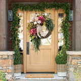 Artificial wreath garden farmhouse front door home living room party wall hanging