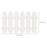 2pcs Plastic Fence Courtyard Indoor Small Fence with 4 Base White