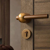 Black Walnut Door Lock American Style Bedroom Door Lock Interior Door Handle