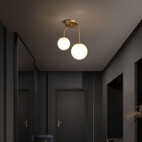 Glass Ball LED Ceiling Light Lamps for Aisle Corridor Balcony Hallway Bedroom