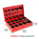 419PCS Set Universal O-Ring Assortment 32 Size Nitrile Rubber Ring Seal O Ring Gasket