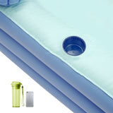 Foldable Inflatable Bathtub Travel Blue Bathtub for Adults Large Tub