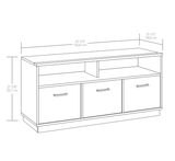 3-Door TV Stand Console for TVs up to 50&quot; Blackwood Tv Stands Furniture