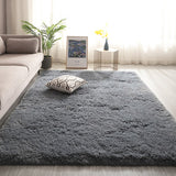 Long Hair Living Room Carpet Sofa Coffee Table Rug Bedroom Room