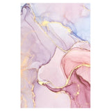 Wish star Pink Gold Oil Painting Abstract Carpet Girls Room Romantic Purple