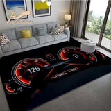 Car Dashboard Carpet Motorcycle Large Rug for Living Room, Bedroom