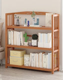 Simple bookshelf shelf floor partition for children's desktop multi-layer bamboo