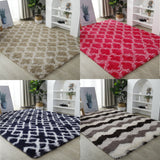 RULDGEE Shaggy Tie-dye Carpet Plush Floor Fluffy Mats Faux Fur Area Rug