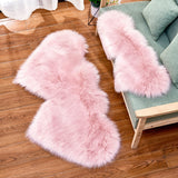 Winter Carpets For Living Room Double Love Heart Shaggy Area Rugs Valentine