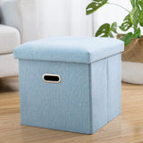 Storage Pouf Small Ottoman Square Rectangular Sofa Bench Pouf Foldable Change