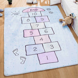 Carpet Game Mat Kids Hop Count Fun Educational Durable Woven Anti Slip