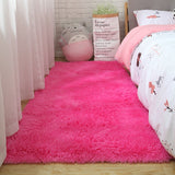 Fluffy Tie Dye Carpets For Bedroom Decor Modern Home Floor Mat Large Washable Nordica