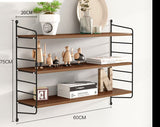 Wall shelf iron TV wall decoration partition living room no punch kitchen rack