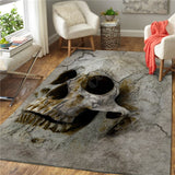 Skull carpet Square Anti-Skid Area Floor Mat 3D Rug Non-slip Mat