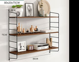 Wall shelf iron TV wall decoration partition living room no punch kitchen rack