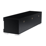 TV Cabinet Modern LED TV Stands Living Room Furniture with 6 Open Drawers