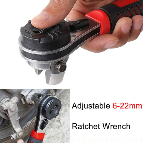 Torque Spanner Adjustable Ratchet Wrench Non-Slip Handle Plumbing Pipe