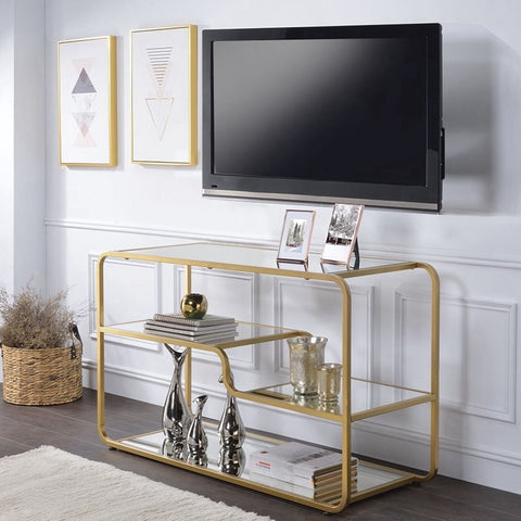 Modern Irregular TV Stand Living Room Furniture TV Cabinet Storage