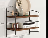 Wall shelf iron TV wall decoration partition living room no punch kitchen rack