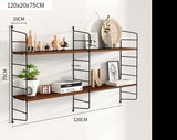 Wall shelf iron TV wall decoration partition living room no punch kitchen rack