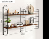 Wall shelf iron TV wall decoration partition living room no punch kitchen rack