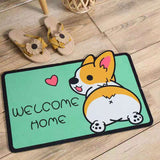 Cartoon Welcome Entrance Doormats Carpets Rugs Non-Slip Cat Dog Pet Gamer