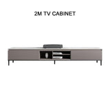 Modern minimalist slate TV cabinet coffee table combination home living room