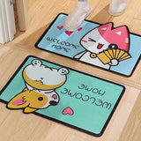 Cartoon Welcome Entrance Doormats Carpets Rugs for Bath Living Room