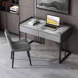 Rock board computer desk writing desk home office bedroom with drawersmuebles