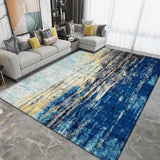 Geometric Carpet for Living Room Velvet Rug Bedroom Soft Square