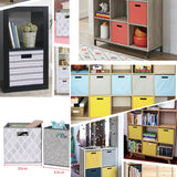 Foldable Storage Bins,13x13 Storage Cubes Basket Containers for Shelf Cabinet