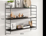 Wall shelf iron TV wall decoration partition living room no punch kitchen rack