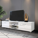 TV Stand For 70 Inch TV Media Console Entertainment Center Television Table 2 Storage Cabinet