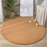 Newest Round Coral Velvet Carpet Color Water Absorption Sofa Carpet