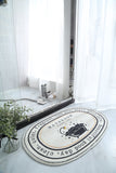 Non-Slip Bath Mat Absorbent Carpets INS Style Doormat Entrance Mats