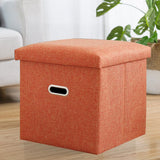 Storage Pouf Small Ottoman Square Rectangular Sofa Bench Pouf Foldable Change