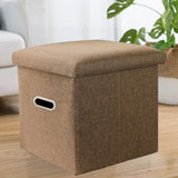 Storage Pouf Small Ottoman Square Rectangular Sofa Bench Pouf Foldable Change