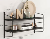 Wall shelf iron TV wall decoration partition living room no punch kitchen rack