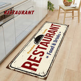 LAUNDRY ROOM Pattern Kitchen Rug Anti-slip Balcony Mats Non-Slip Carpets