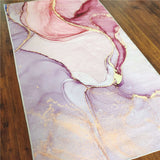 Wish star Pink Gold Oil Painting Abstract Carpet Girls Room Romantic Purple