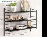 Wall shelf iron TV wall decoration partition living room no punch kitchen rack