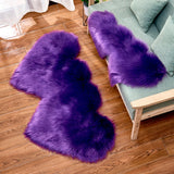 Winter Carpets For Living Room Double Love Heart Shaggy Area Rugs Valentine