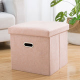 Storage Pouf Small Ottoman Square Rectangular Sofa Bench Pouf Foldable Change