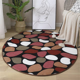 Newest Round Coral Velvet Carpet Color Water Absorption Sofa Carpet