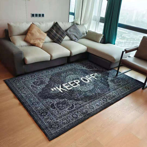 KEEP OFF Printed Floor Mat Living Room Area Rugs Bay Window Carpet