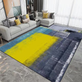 Geometric Carpet for Living Room Velvet Rug Bedroom Soft Square